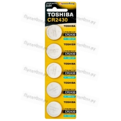 Батарейка Toshiba CR2430 BL5 Lithium 3V (5/100/12000)