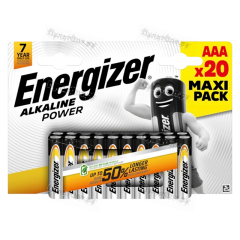 Батарейка Energizer Alkaline power LR03 AAA BL20 Alkaline 1.5V (20/120)