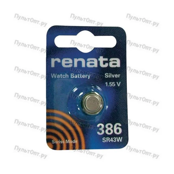 Эл. пит. 386 (SR43, SR43W, SB-B8) Renata (1)