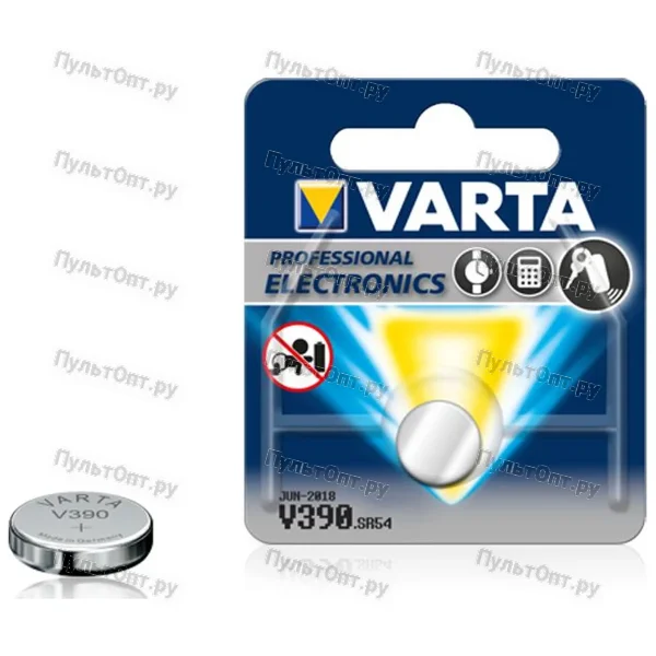 Эл. пит. 390 (SR54, SR1130SW, SB-AU) Varta (10)