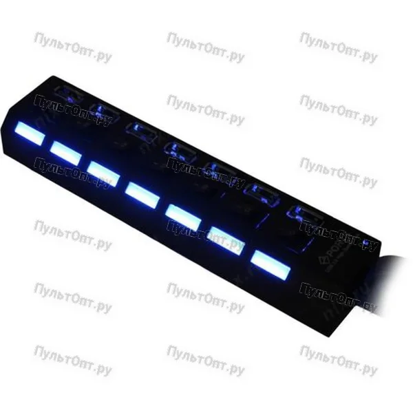 USB-Хаб Smartbuy 7307 7USB USB3.0 с выключателем черный