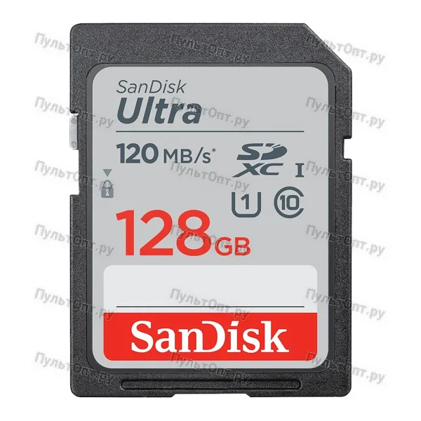 SDXC 128GB SanDisk Class 10 Ultra UHS-I (120 Mb/s)