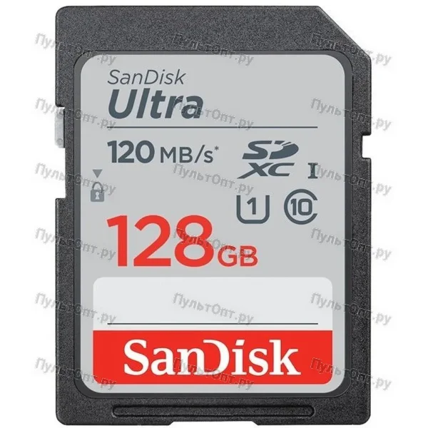 SDXC 128GB SanDisk Class 10 Ultra UHS-I (120 Mb/s)