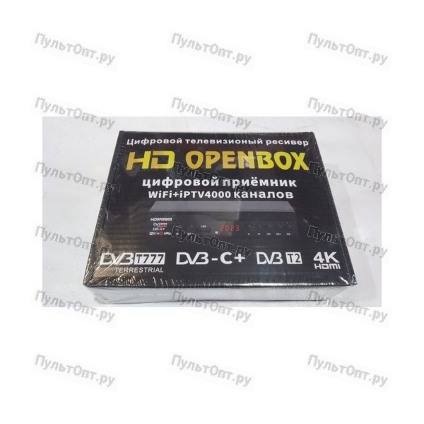 Приставка для цифрового ТВ Openbox HD DVB-T/T2 металл черный (1/60)