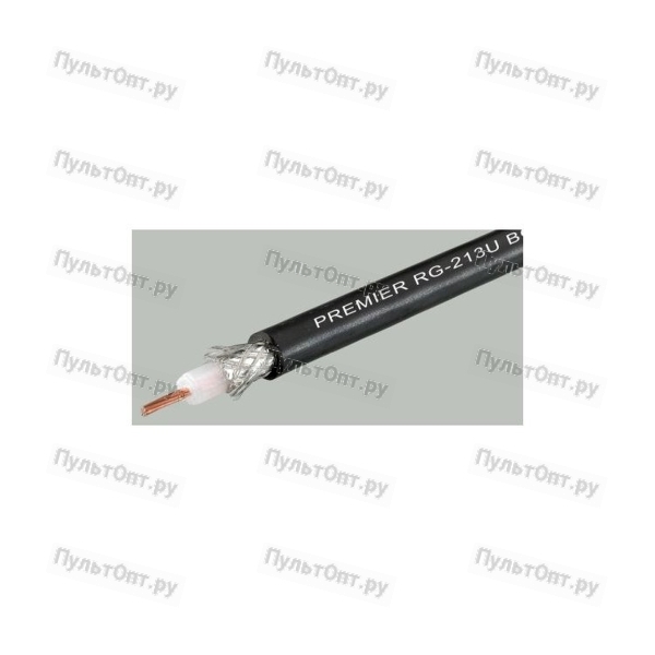 Кабель RG-213/U BC BK коаксиальный 50 Ом медный черный 100м