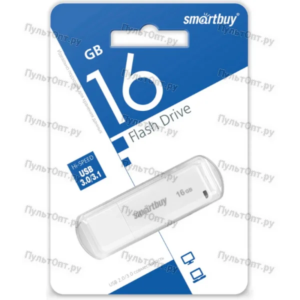USB 3.0 16GB Smartbuy LM05 белый