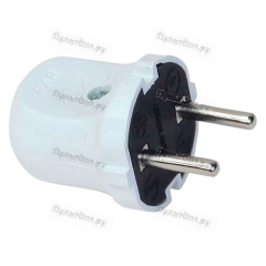 Вилка электрическая FAR F16 "Мимоза" Б/З белый (без упаковки и штрихкода)