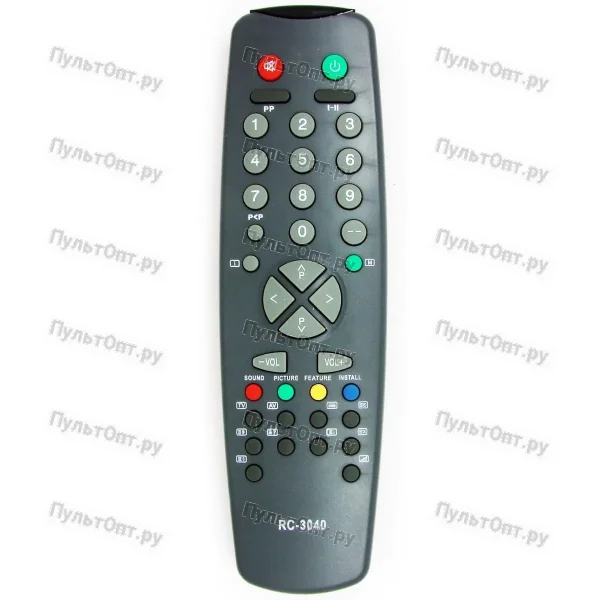 Пульт Huayu для Sanyo 11UV19-2 (RC-3040) черный