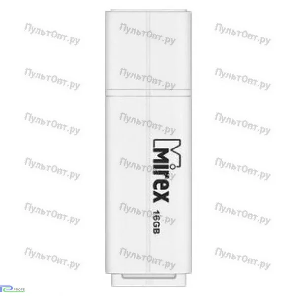USB 16GB Mirex KNIGHT белый (ecopack)