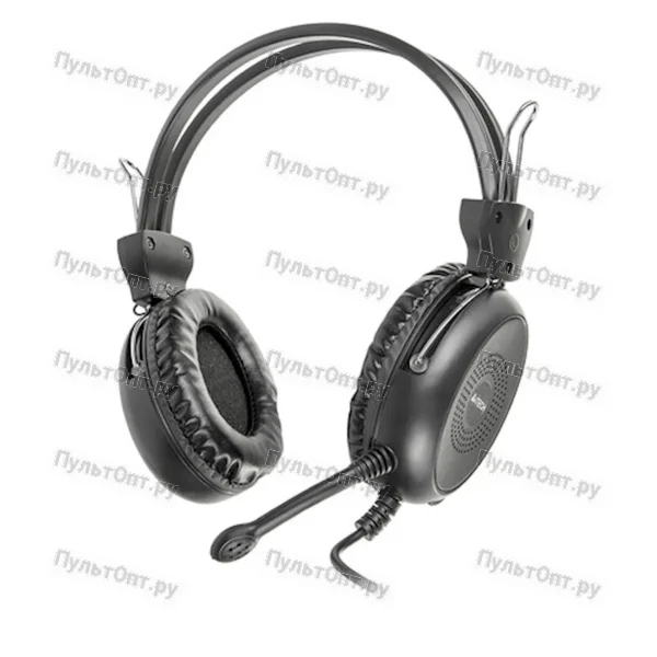 Наушники с микрофоном A4TECH HS-30 черный 2м мониторы