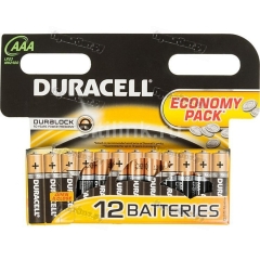 Эл. пит. AAA alkaline BL12 Duracell BASIC (12/144)