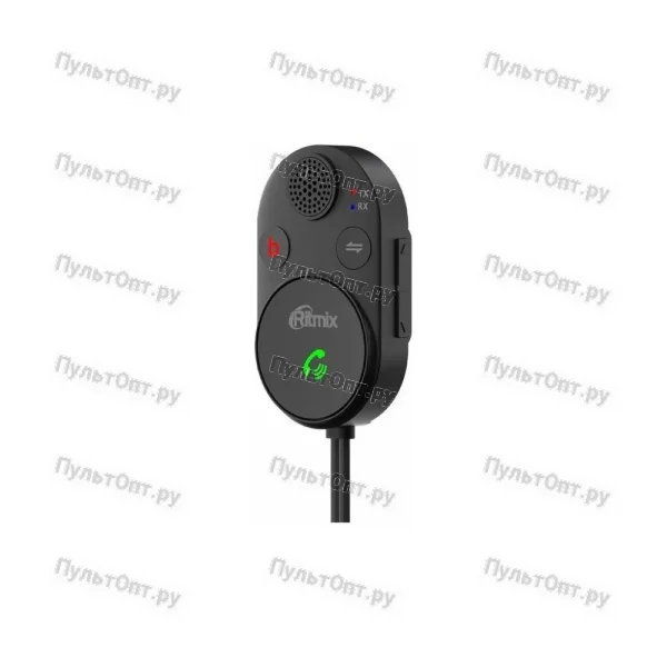Модулятор FM Ritmix BTR-200 черный BT USB (1/80)