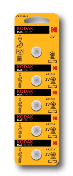 Эл. пит. CR2032 BL5 Kodak (60)