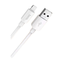 Кабель Hoco X109 USB (m)-Lightning (m) 1м 2.4A силикон белый (1/31/310)