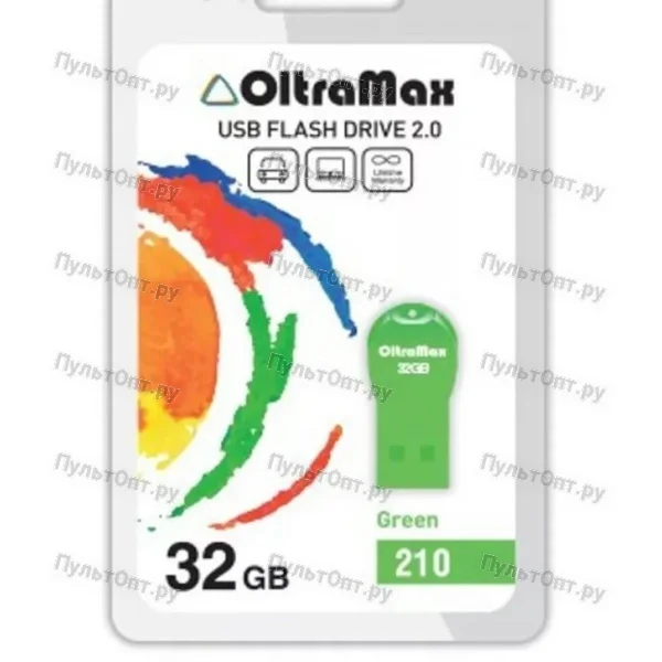 USB 32GB OltraMax 210 зелёный