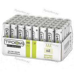 Эл. пит. AAA alkaline BULK Трофи Eco (40)