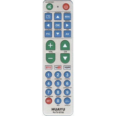 Универсальный пульт Huayu RuTV-ST02 (для телевизоров разных марок)