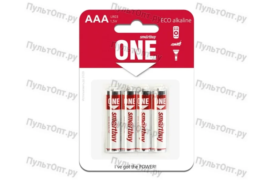 Эл. пит. AAA alkaline BL04 Smartbuy ONE (48)