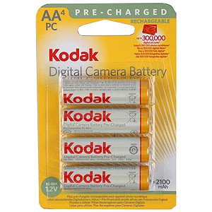 Аккумулятор Kodak HR6-4BL (2100 mAh) Pre-Charged (4/80/640)
