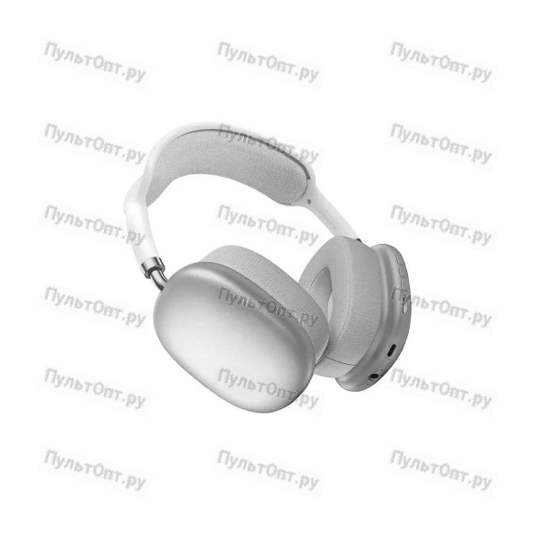 Наушники полноразмерные Hoco ESD15 Cool, беспроводные, bluetooth 5.3, AUX, цвет: серебряный (1/36)