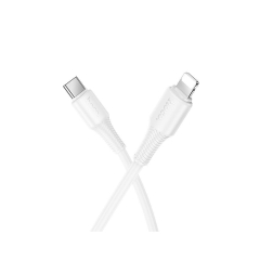 Кабель Hoco X120 Type-C (m)-Lightning (m) 1м 27W силикон белый