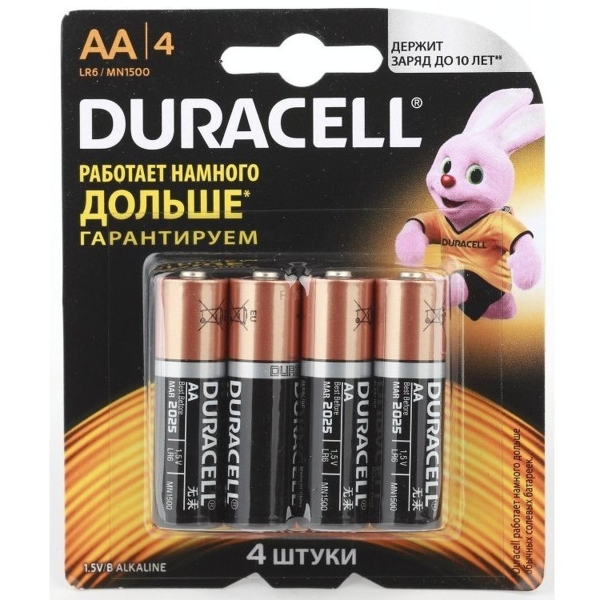 Эл. пит. AA alkaline BL04 Duracell BASIC CN (Новый дизайн) (48)