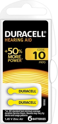 Элемент питания Duracell ZA10 6BL (для слуховых аппаратов) (6/60/600/54000)