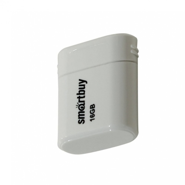 USB 16G Smartbuy Lara пластик белый