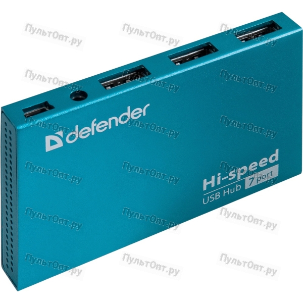 USB-Хаб Defender Septima Slim 7USB синий (1/100)