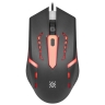 Мышь Defender Flash MB-600L, черная, USB, проводная, 4 кнопки, 1,5м.