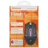 Мышь Defender Flash MB-600L, черная, USB, проводная, 4 кнопки, 1,5м.