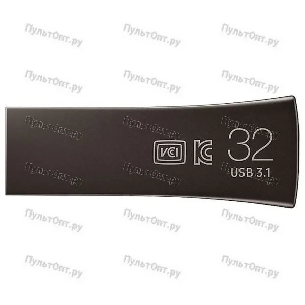 USB 3.1 32GB Samsung Bar Plus темно-серый