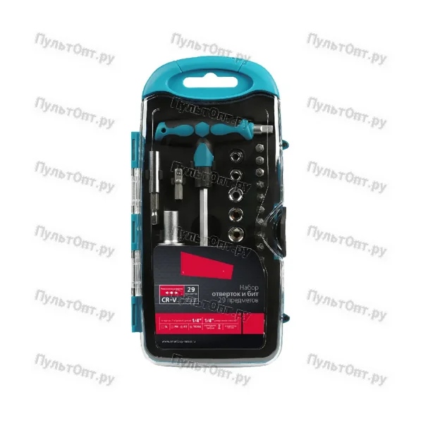 Отвертка Smartbuy ONE Tools с набором насадок 29 предметов CR-V