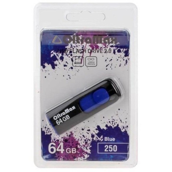 USB 64GB OltraMax 250 синий